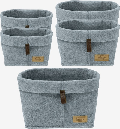 Wenko Aufbewahrungskorb 'Feli' in graumeliert, Produktansicht