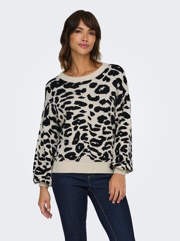 ONLY Trui 'ONLLima' in Beige: voorkant