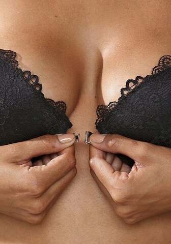 LASCANA Push-up BH in Zwart