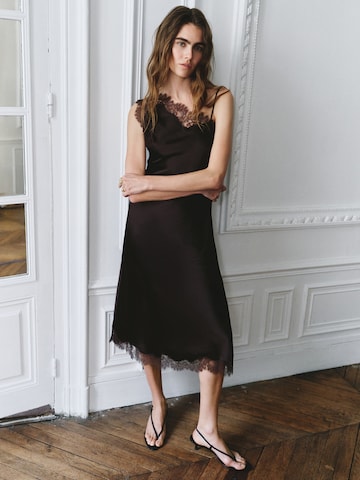 MANGOKoktel haljina 'Aurum' - smeđa boja