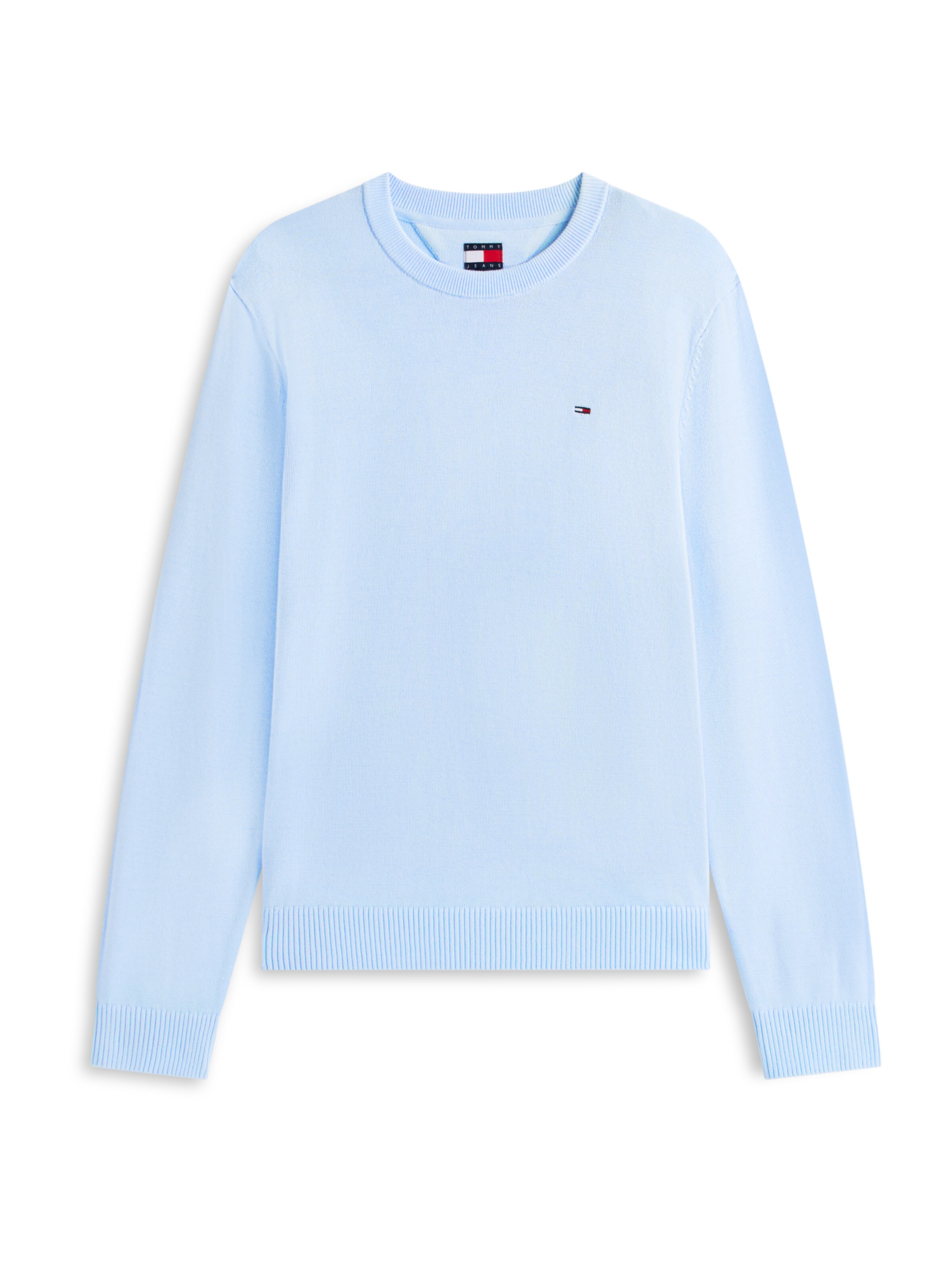 Pulover 'ESS' de la Tommy Jeans pe albastru: față