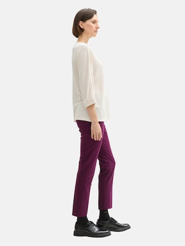 TOM TAILOR Slimfit Hose 'Mia' in Lila
