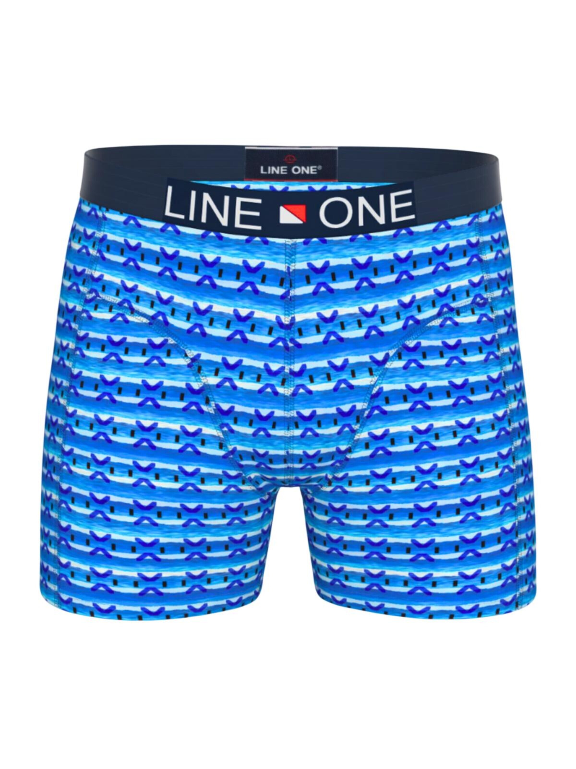 Line One Boxers 'Line One Herren Boxershorts "Nautic I"' en M en bleu ciel, Vue avec produit