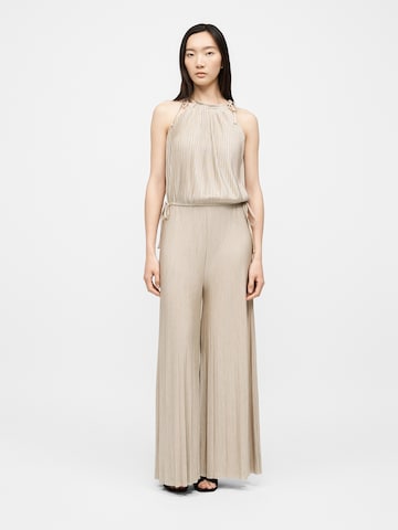 Tuta jumpsuit 'Edecki' di BOSS in beige: frontale