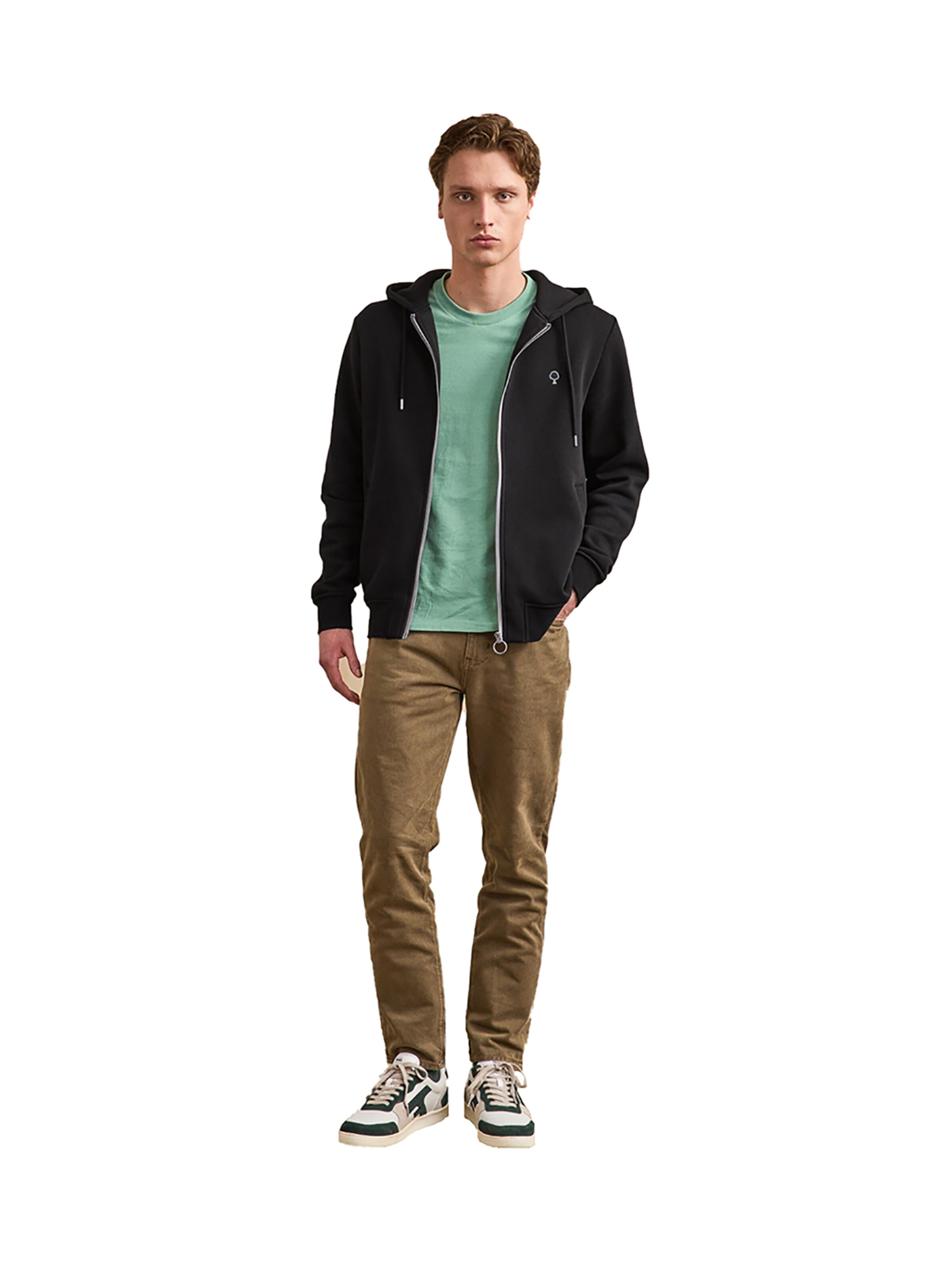 FAGUO Zip-Up Hoodie 'Mesnil' in Black