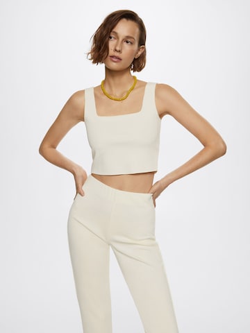 MANGO Top 'MAGGIE' in Beige: predná strana