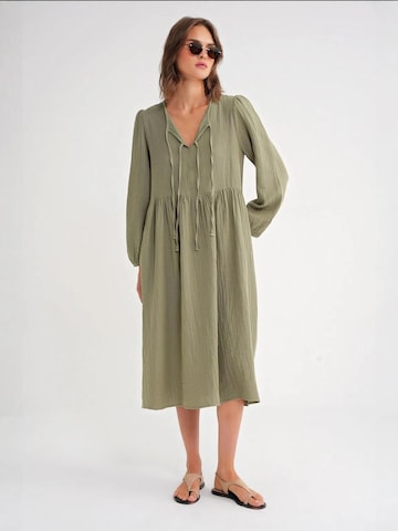 Robe MixRay en vert : devant
