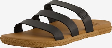 REEF Badeschuh 'Cushion Ruby' in Schwarz: Vorderseite