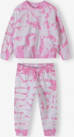 MINOTI Sweatsuit in Pink: front