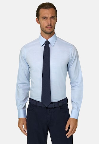 Boggi Milano Regular fit Button Up Shirt in Blue: front