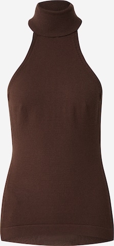 RÆRE by Lorena Rae Knitted top in Brown: front