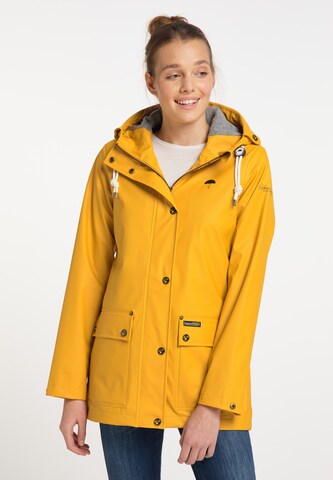 Schmuddelwedda Between-Season Jacket in Yellow: front