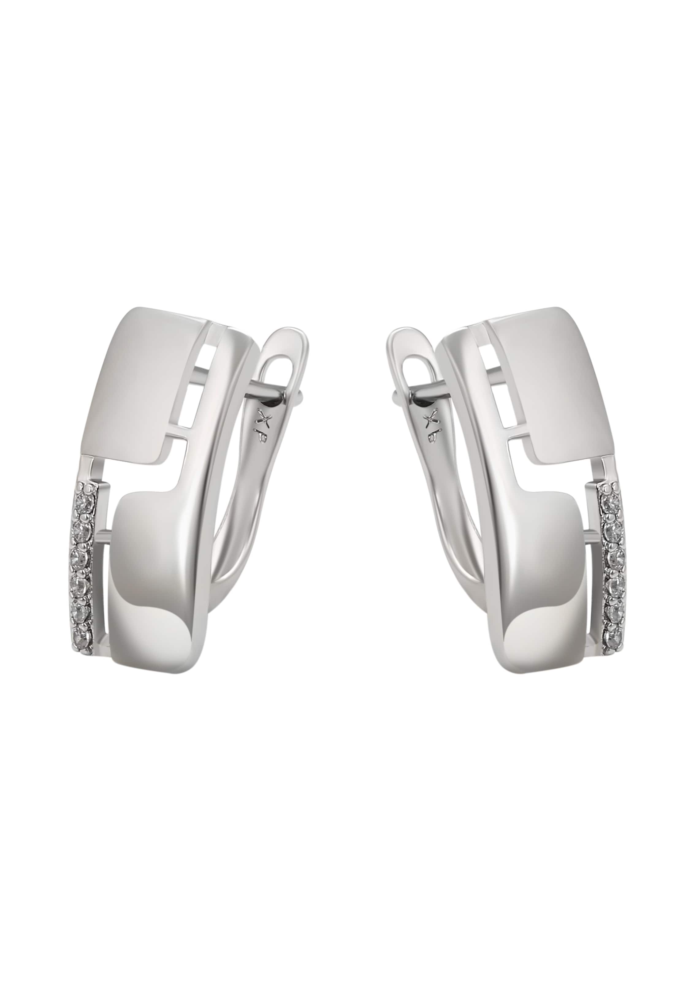 faina Earrings in Silver: front