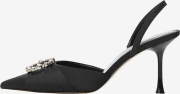 MANGO Slingback Pumps 'Row-a' in Black: front