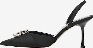 MANGO Slingpumps 'Row-a' in Schwarz: predná strana