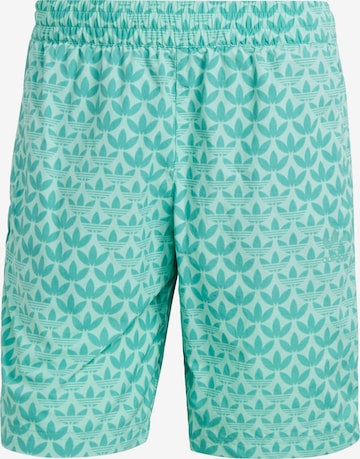 ADIDAS ORIGINALS Regular Swimming shorts 'Monogram' in Green: front