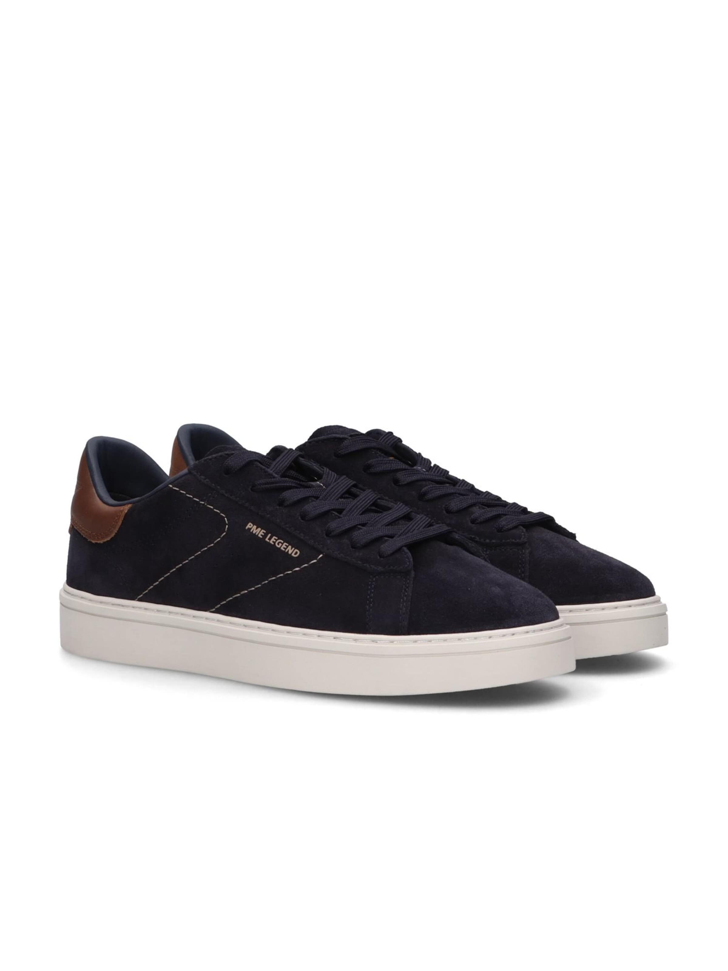 PME Legend Låg sneaker 'Rivet sneaker in suede' i blå