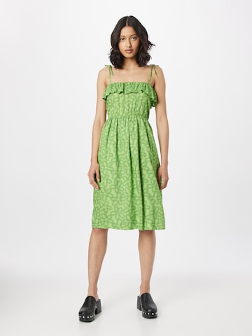 Compania Fantastica - Vestido de verão em verde: frente