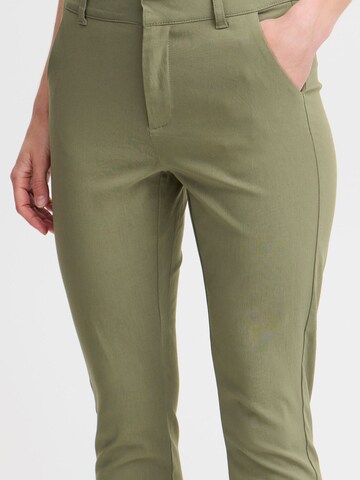 Slimfit Pantaloni chino 'Dixi' di b.young in verde: frontale