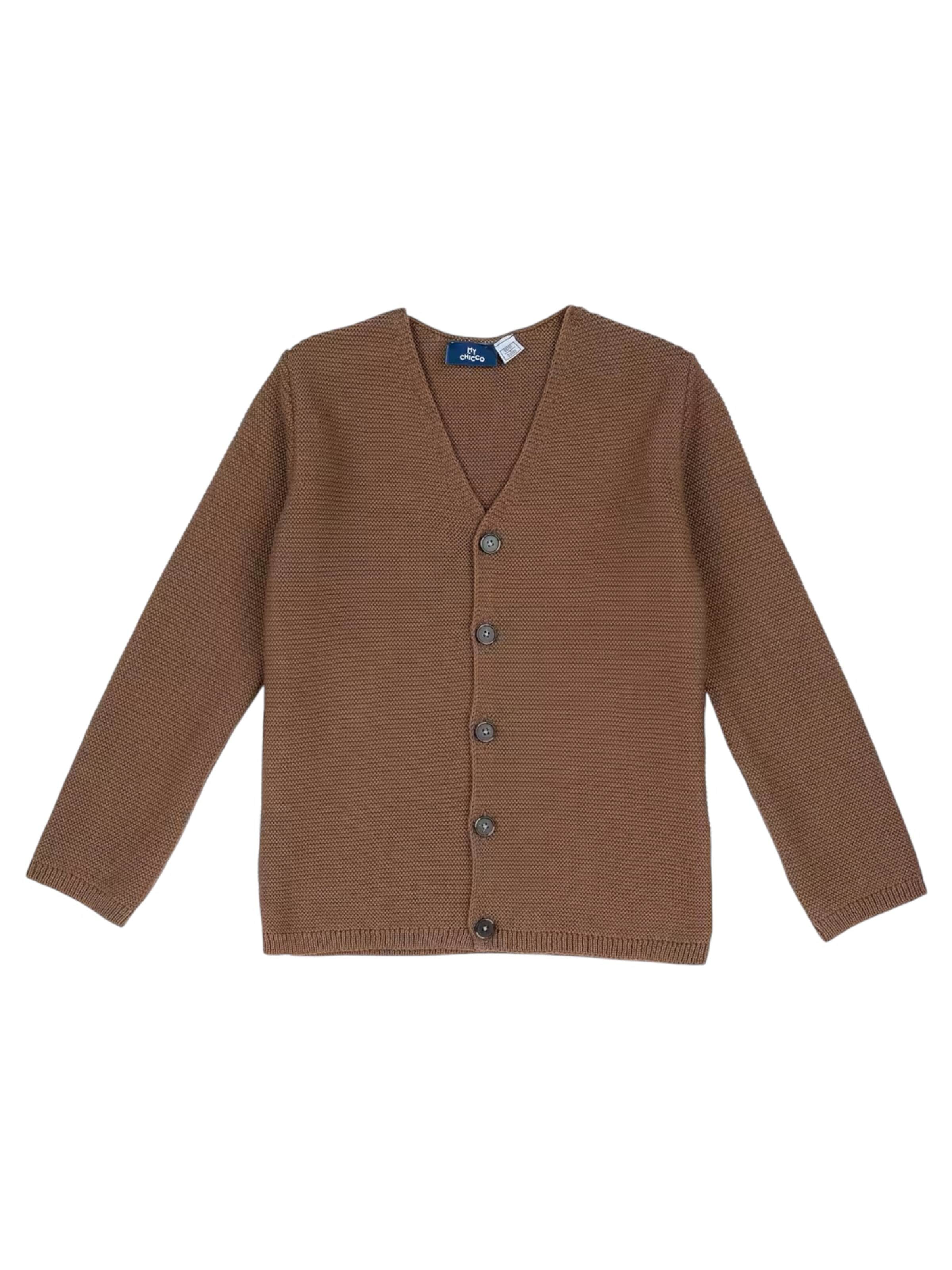 Chicco Knit Cardigan in 86 in Brown, Item view