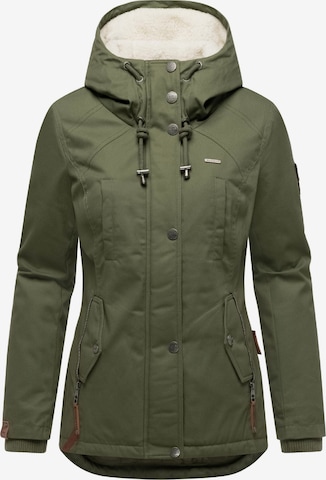 MARIKOO Talviparka 'Bikoo' värissä vihreä: etupuoli