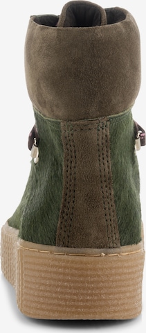 Shoe The Bear Lace-Up Ankle Boots 'AGDA' in Green