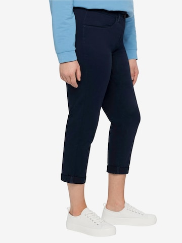 SHEEGO Slimfit Hose in Blau