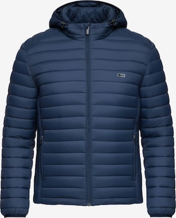 Ombre Winterjas 'OM-JALP-0295' in Blauw: voorkant