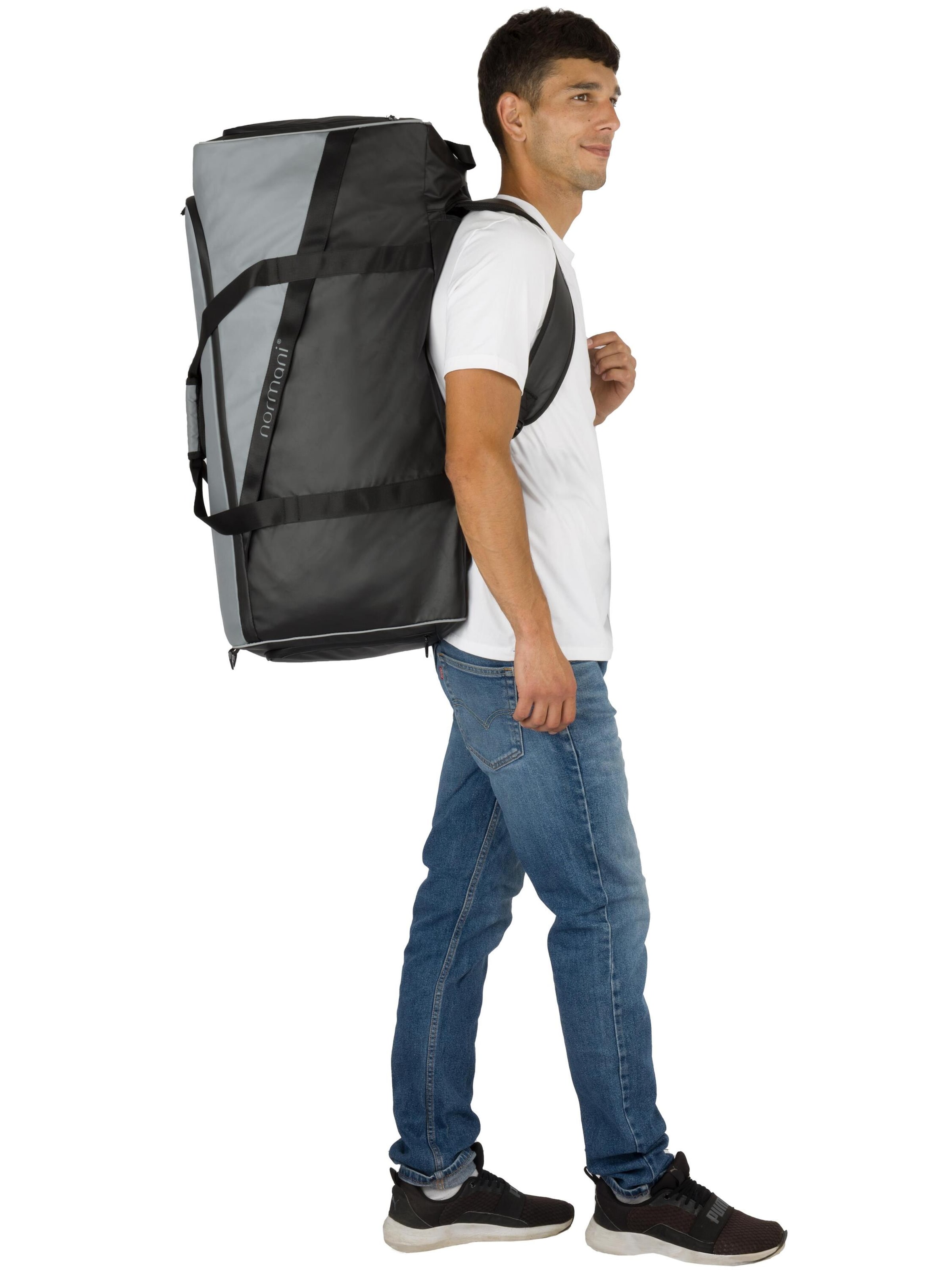 Borsa sportiva 'Nordpass' di normani in grigio