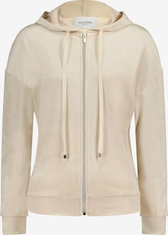 Nicowa Sweatvest 'Compano' in Beige: voorkant