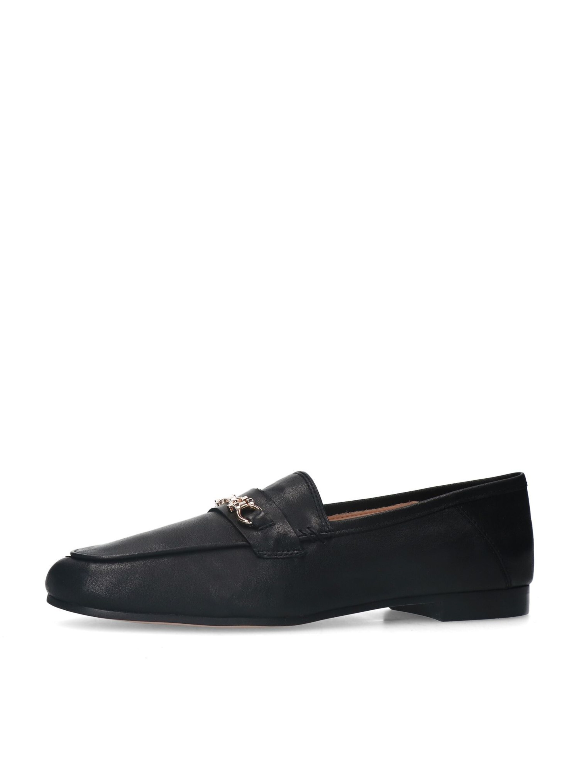 MANFIELD Classic Flats in Black: front
