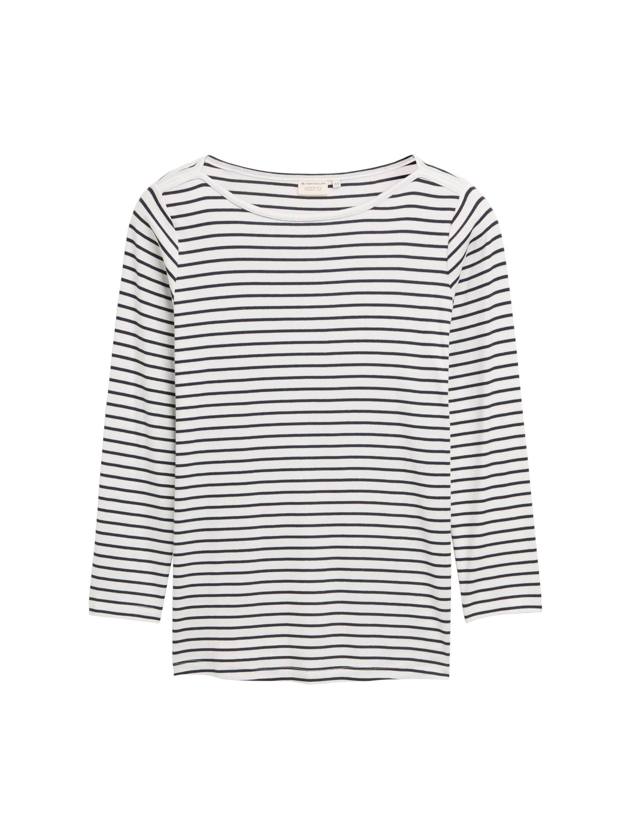 Tom Tailor Women + Shirt in Wit: voorkant