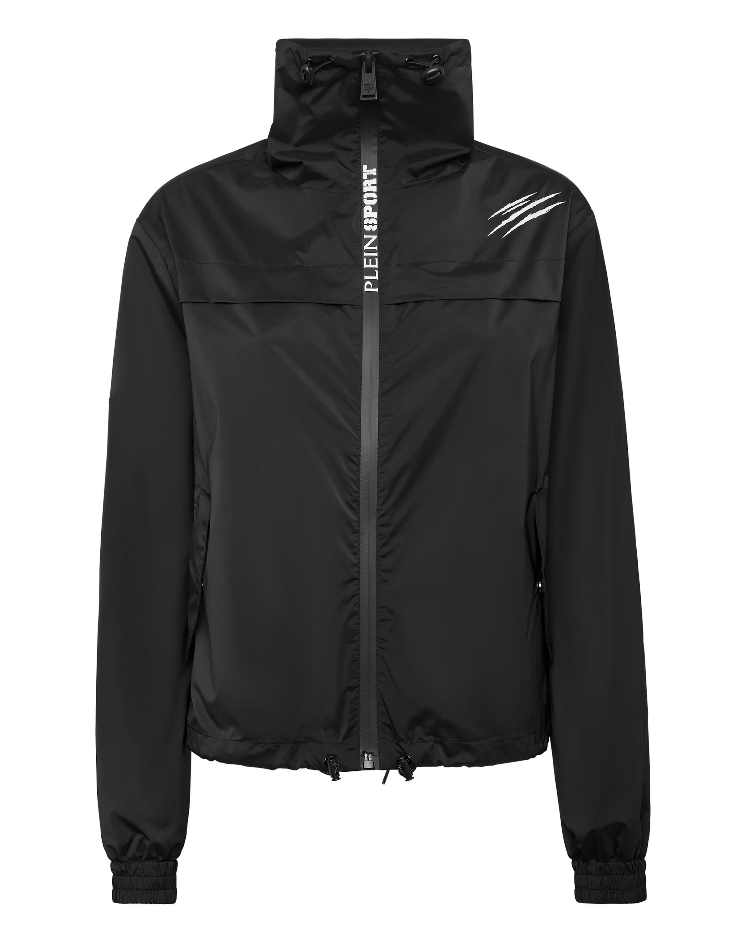Plein Sport Funktionsjacke 'Scratch' in Schwarz: Vorderseite