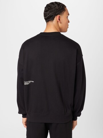 Calvin Klein Jeans Sweatshirt 'BRUSHSTROKE' in Schwarz