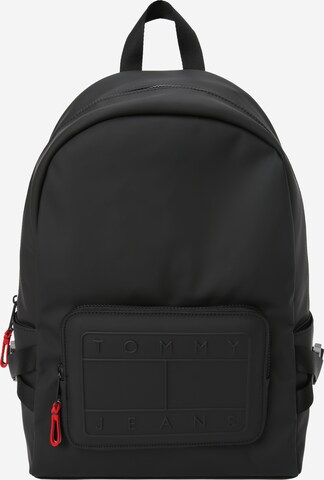 Tommy Jeans - Mochila 'STREET TREK' en negro: frente