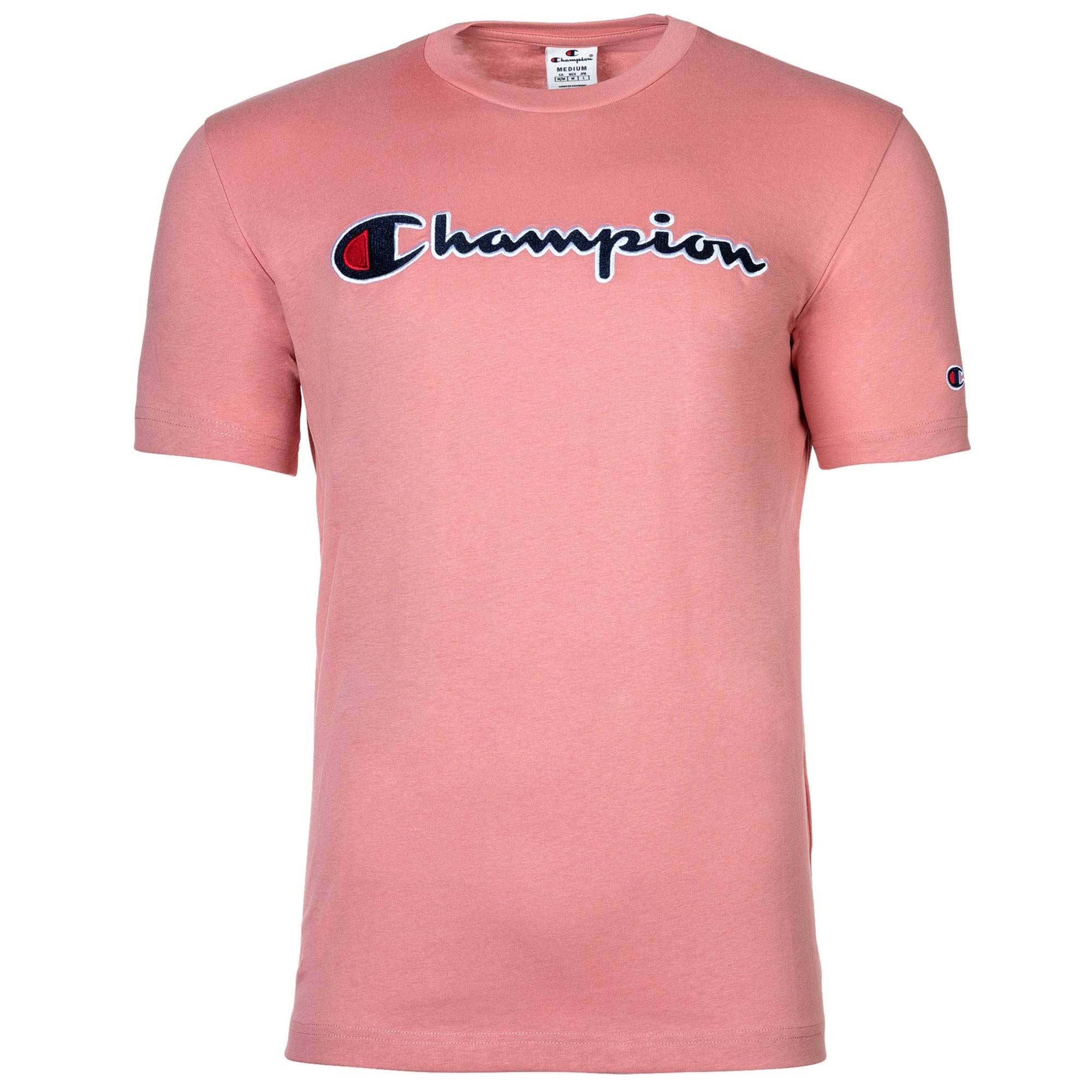 Maglietta Champion Authentic Athletic Apparel di colore rosa, Visualizzazione prodotti
