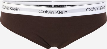 Slip de la Calvin Klein Underwear Plus pe maro: față