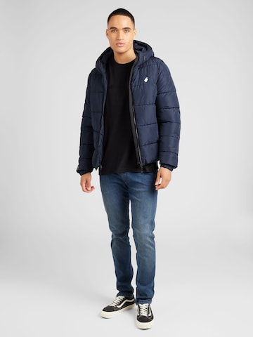 Superdry Зимняя куртка в Синий