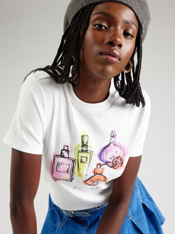 T-shirt 'PRETTY' ONLY en blanc