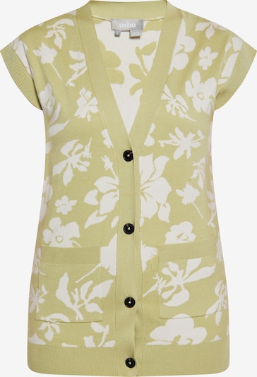 Usha Pletená vesta - světle zelená / bílá, Produkt