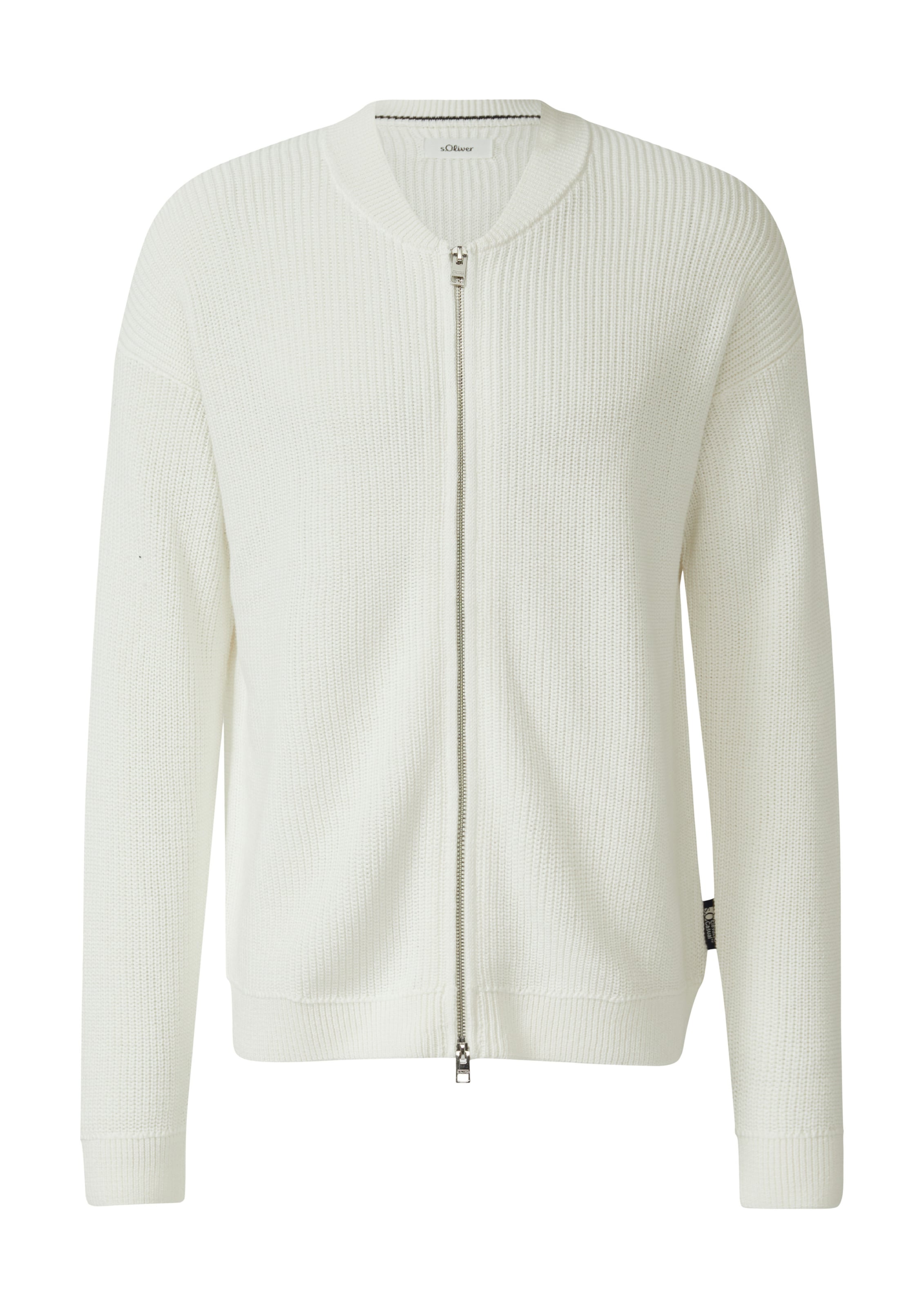 s.Oliver Strickjacke in Weiß: Vorderseite