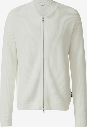 s.Oliver Strickjacke in Weiß: Vorderseite