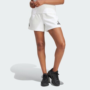 ADIDAS SPORTSWEAR Loosefit Sportbroek 'Z.N.E.' in Wit: voorkant