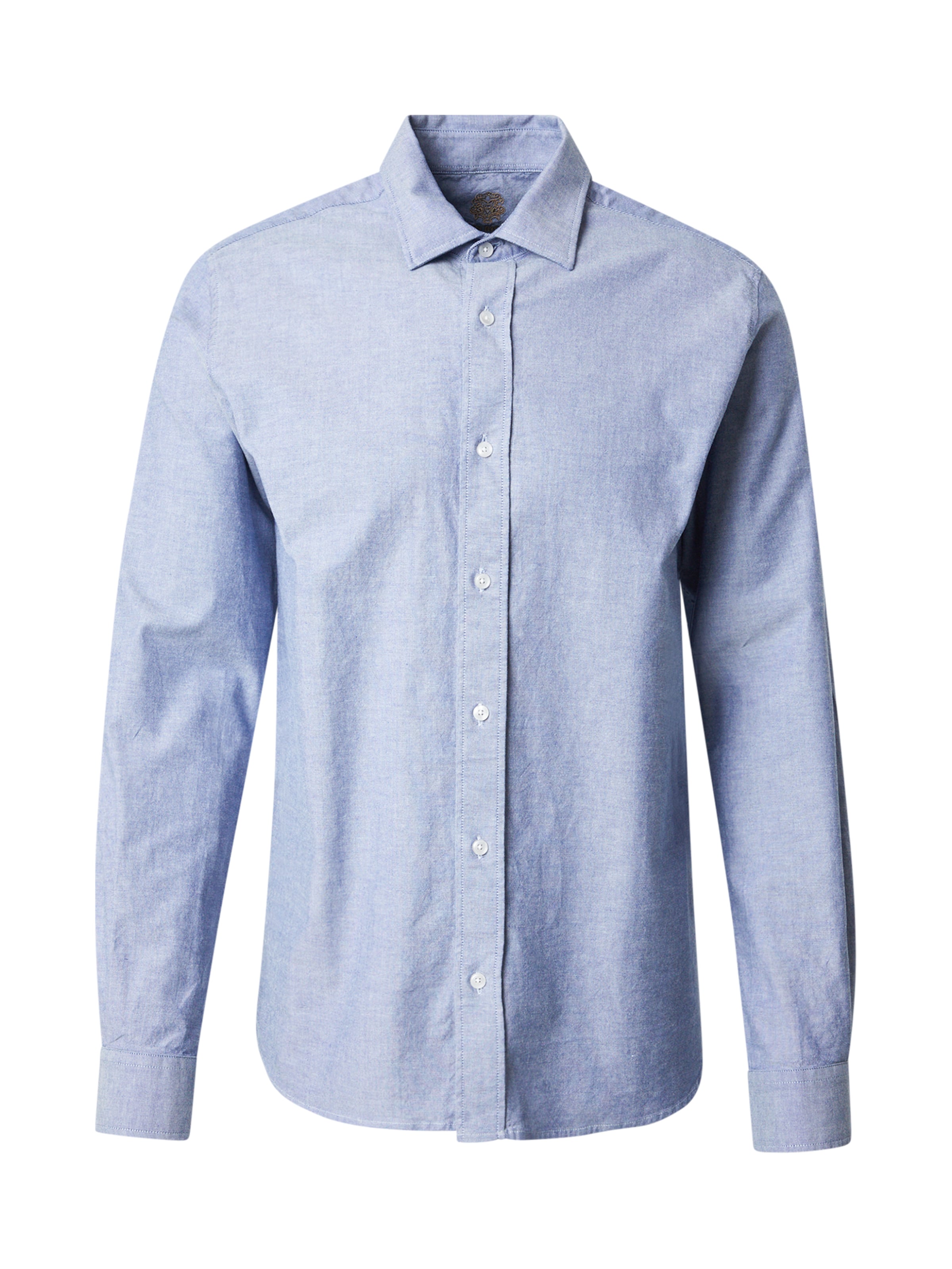 MOS MOSH Slim fit Button Up Shirt in Blue: front