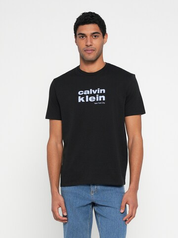 T-Shirt Calvin Klein Jeans en noir : devant