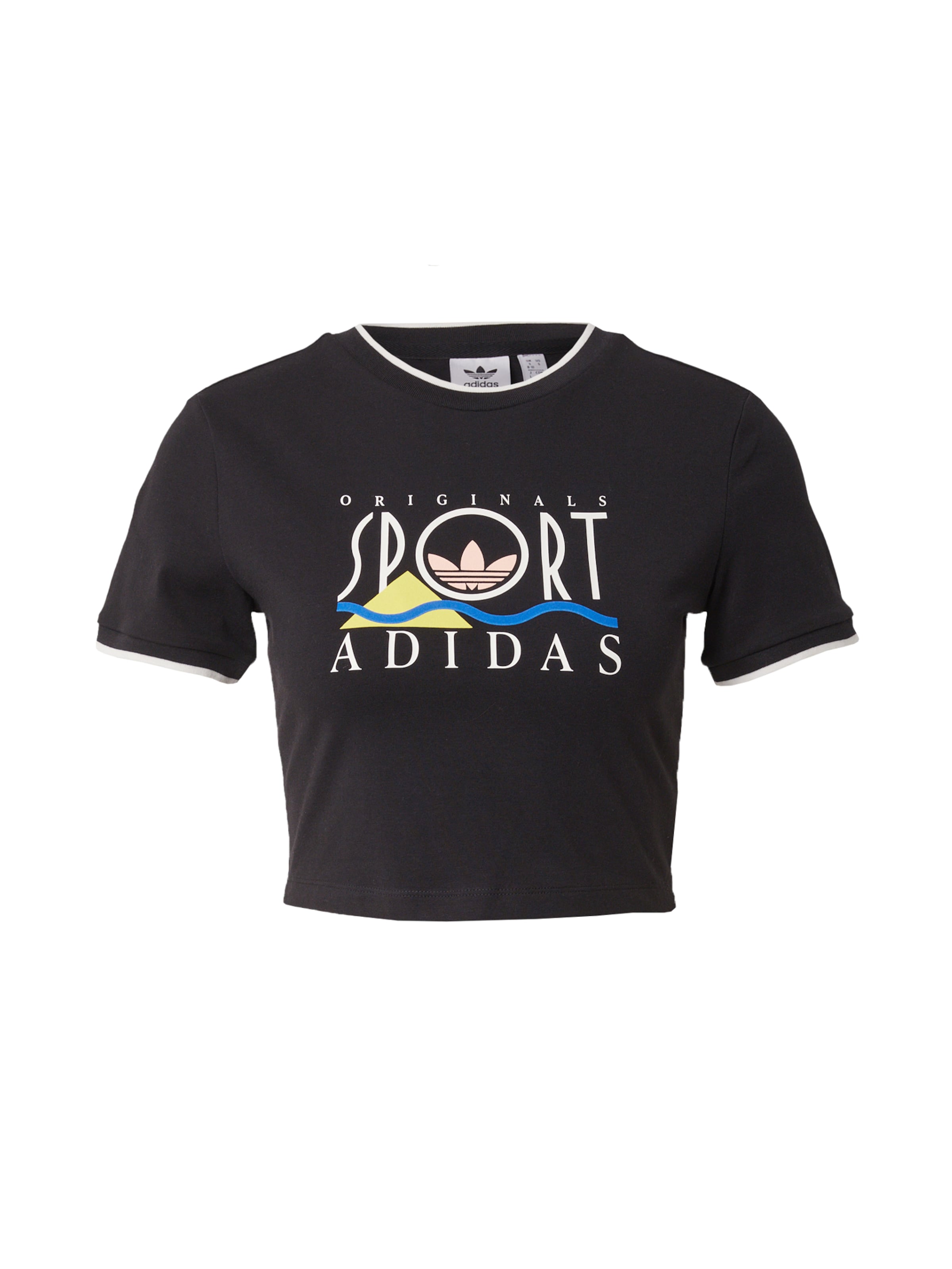 ADIDAS ORIGINALS Shirt 'Sport Graphic Baby' in Black: front