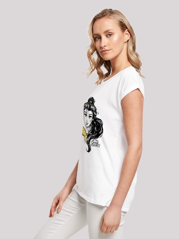 F4NT4STIC T-Shirt 'Disney Die Schöne Und Das Biest Belle' in Weiß