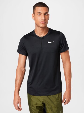 NIKE Functioneel shirt in Zwart: voorkant