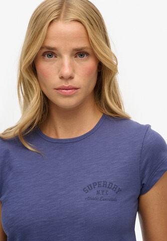 Superdry Shirt 'Athletic Essential' in Blauw
