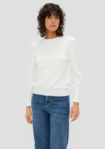 s.Oliver Pullover in Weiß: Vorderseite